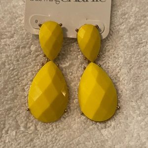 Citrus Splash Yellow Charming Charlie Earrings ✨